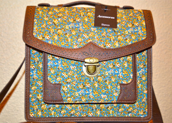 bolso maletín de flores