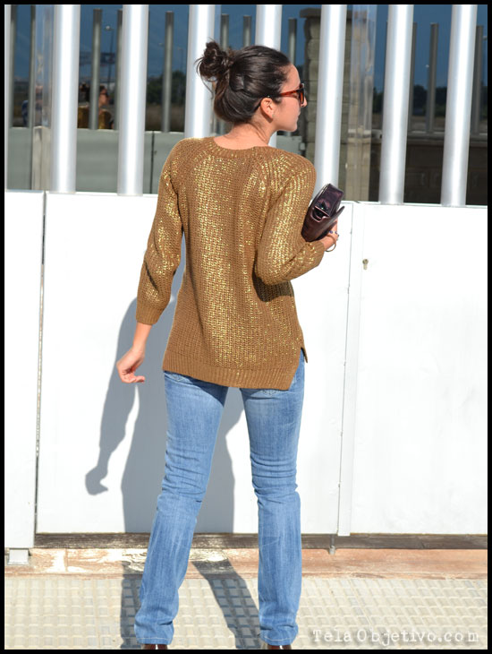 gold sweater 