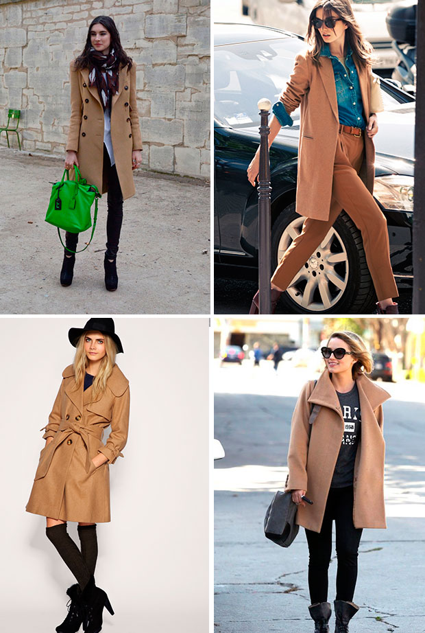 street style camel coat